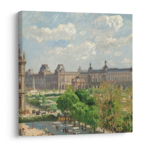 Tablou - Camille Pissarro, Place du Carrousel, Paris, reproducere