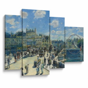 Tablou - Auguste Renoir, Pont Neuf, Paris, reproducere (cu ceas) (V025229V11075C)