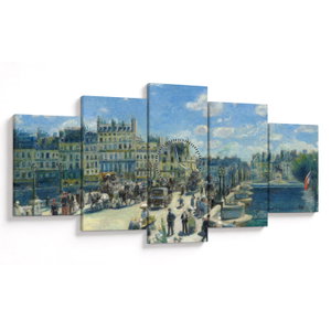 Tablou - Auguste Renoir, Pont Neuf, Paris, reproducere (cu ceas) (V025229V15080C)