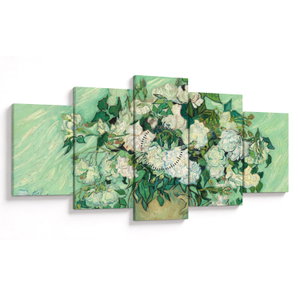 Obraz - Vincent van Gogh, Roses, reprodukce (s hodinami) (V025236V15080C)