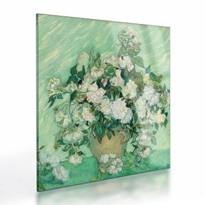 Skleněný obraz - Vincent van Gogh, Roses, reprodukce (V025236V4040GD)