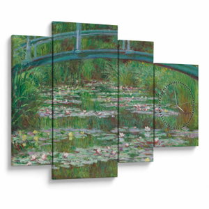 Obraz - Claude Monet, The Japanese Footbridge, reprodukce (s hodinami) (V025251V11075C)