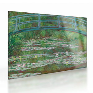 Skleněný obraz - Claude Monet, The Japanese Footbridge, reprodukce (V025251V7050GD)