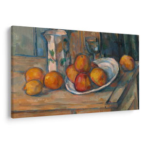 Obraz - Paul Cézanne, Still Life with Milk Jug and Fruit, reprodukce