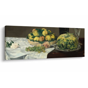 Schilderij - Edouard Manet, Still Life with Melon and Peaches, reproducties (V025256V10040)