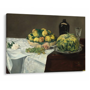Schilderij - Edouard Manet, Still Life with Melon and Peaches, reproducties (V025256V10070)