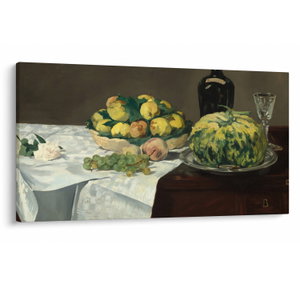 Schilderij - Edouard Manet, Still Life with Melon and Peaches, reproducties (V025256V12070)
