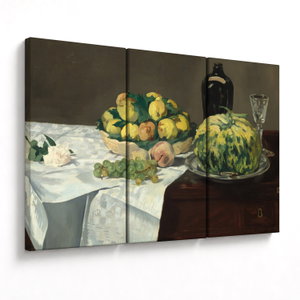 Schilderij - Edouard Manet, Still Life with Melon and Peaches, reproducties (V025256V120803PCS)