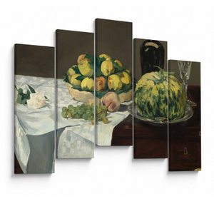 Schilderij - Edouard Manet, Still Life with Melon and Peaches, reproducties (V025256V12590)