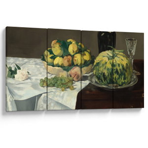 Schilderij - Edouard Manet, Still Life with Melon and Peaches, reproducties (V025256V16080)