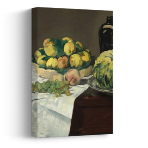 Schilderij - Edouard Manet, Still Life with Melon and Peaches, reproducties (V025256V2030)