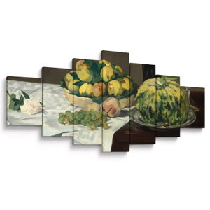 Schilderij - Edouard Manet, Still Life with Melon and Peaches, reproducties (V025256V210100)