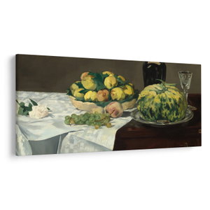 Schilderij - Edouard Manet, Still Life with Melon and Peaches, reproducties (V025256V250125)