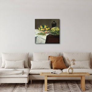 Schilderij - Edouard Manet, Still Life with Melon and Peaches, reproducties (4)
