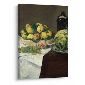 Schilderij - Edouard Manet, Still Life with Melon and Peaches, reproducties (V025256V5070)