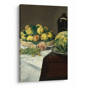 Schilderij - Edouard Manet, Still Life with Melon and Peaches, reproducties (V025256V6090)