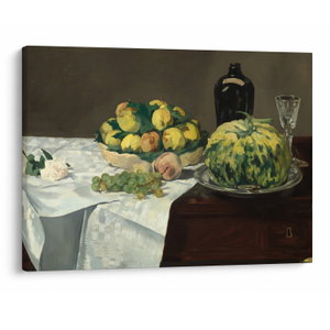 Schilderij - Edouard Manet, Still Life with Melon and Peaches, reproducties (V025256V7050)