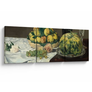Schilderij - Edouard Manet, Still Life with Melon and Peaches, reproducties (V025256V9030)