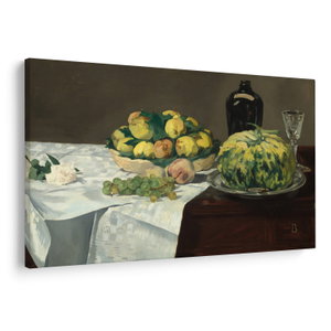 Schilderij - Edouard Manet, Still Life with Melon and Peaches, reproducties (V025256V9060)