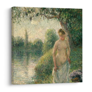 Obraz - Camille Pissarro, The Bather, reprodukce
