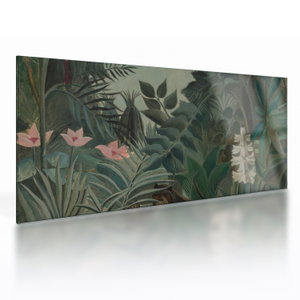 Tablou pe sticlă - Henri Rousseau, The Equatorial Jungle, reproducere (V025267V10050GD)