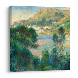 Schilderij - Auguste Renoir, View of Monte Carlo from Cap Martin, reproducties