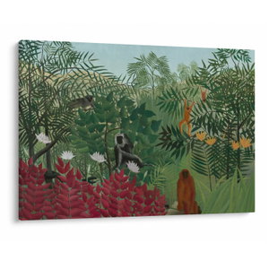 Tablou - Henri Rousseau, Tropical Forest with Monkeys, reproducere (V025282V10070)