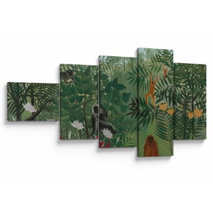 Tablou - Henri Rousseau, Tropical Forest with Monkeys, reproducere (V025282V11060)