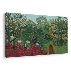 Tablou - Henri Rousseau, Tropical Forest with Monkeys, reproducere (V025282V12080)