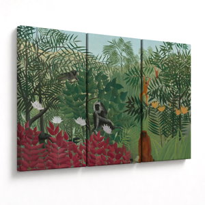 Tablou - Henri Rousseau, Tropical Forest with Monkeys, reproducere (V025282V120803PCS)