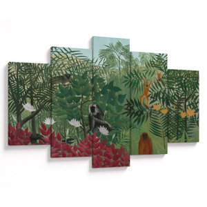 Tablou - Henri Rousseau, Tropical Forest with Monkeys, reproducere (V025282V150105)