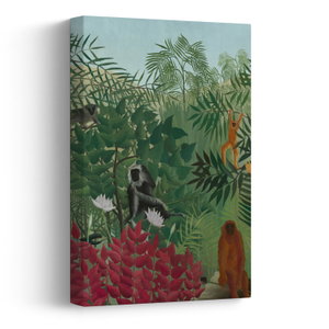 Tablou - Henri Rousseau, Tropical Forest with Monkeys, reproducere (V025282V2030)