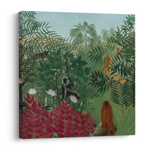 Tablou - Henri Rousseau, Tropical Forest with Monkeys, reproducere (V025282V3030)