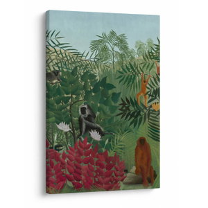 Tablou - Henri Rousseau, Tropical Forest with Monkeys, reproducere (V025282V6090)