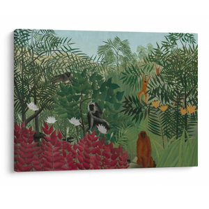 Tablou - Henri Rousseau, Tropical Forest with Monkeys, reproducere (V025282V7050)