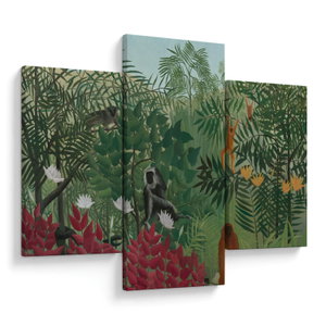 Tablou - Henri Rousseau, Tropical Forest with Monkeys, reproducere (V025282V90603PCS)
