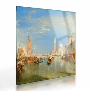 Skleněný obraz - Joseph Mallord William Turner, Venice the Dogana and San Giorgio Maggiore, reprodukce (V025286V4040GD)