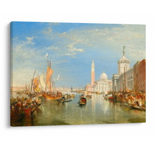 Obraz - Joseph Mallord William Turner, Venice the Dogana and San Giorgio Maggiore, reprodukce (V025286V7050)
