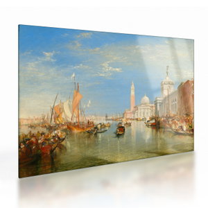 Skleněný obraz - Joseph Mallord William Turner, Venice the Dogana and San Giorgio Maggiore, reprodukce (V025286V7050GD)