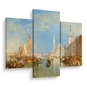 Obraz - Joseph Mallord William Turner, Venice the Dogana and San Giorgio Maggiore, reprodukce (V025286V90603PCS)