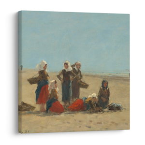 Slika - Eugène Boudin, Women on the Beach at Berck, reprodukcije