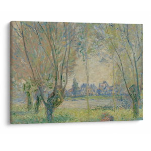 Bild auf Leinwand - Claude Monet, Woman Seated under the Willows, Reproduktionen