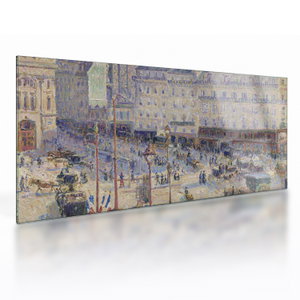 Tablou pe sticlă - Camille Pissarro, The Place du Havre, reproducere (V025304V10050GD)