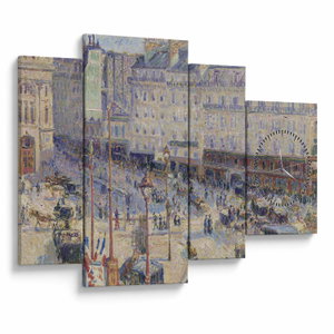 Tablou - Camille Pissarro, The Place du Havre, reproducere (cu ceas) (V025304V11075C)