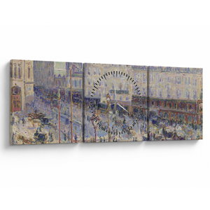 Tablou - Camille Pissarro, The Place du Havre, reproducere (cu ceas) (V025304V9030C)