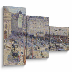 Tablou - Camille Pissarro, The Place du Havre, reproducere (cu ceas) (V025304V9070C)