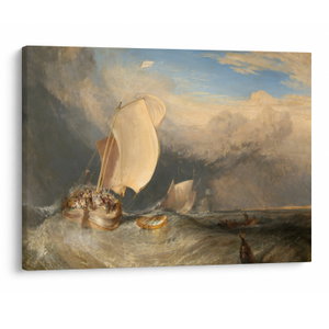 Obraz - William Turner, Fishing Boats with Hucksters Bargaining for Fish, reprodukce