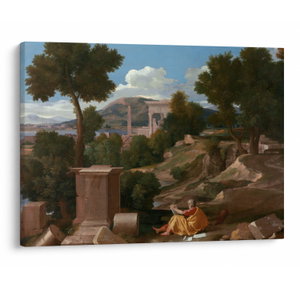 Kép - Nicolas Poussin, Landscape with Saint John on Patmos, reprodukciók