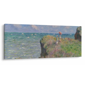 Obraz - Claude Monet, Cliff Walk at Pourville, reprodukce (V025318V12050)