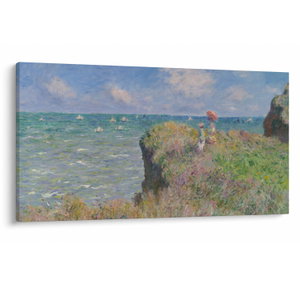 Obraz - Claude Monet, Cliff Walk at Pourville, reprodukce (V025318V12070)